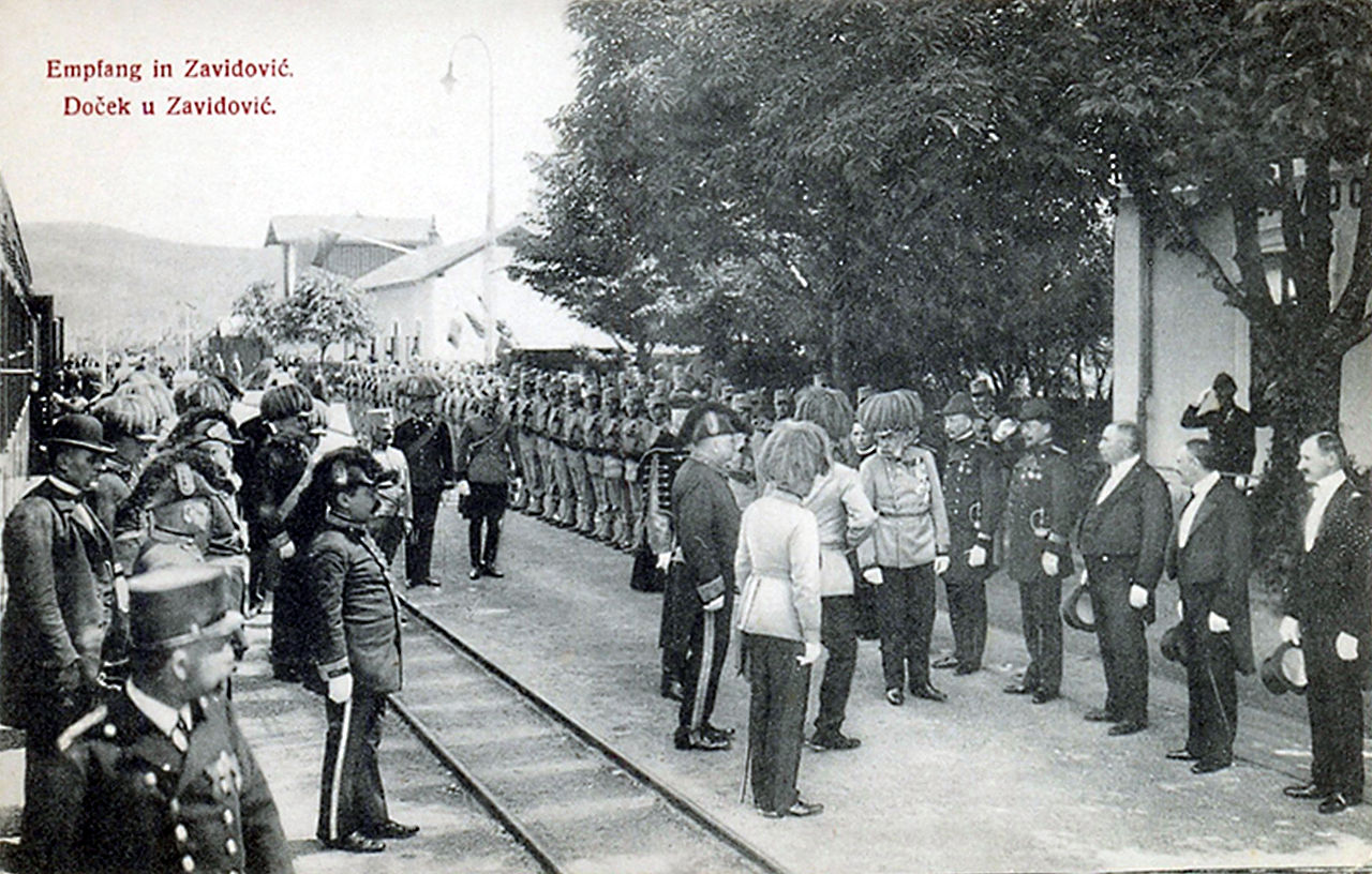 Doček Cara Franje Josipa na zavidovićkom kolodvoru 30.5.1910. godine