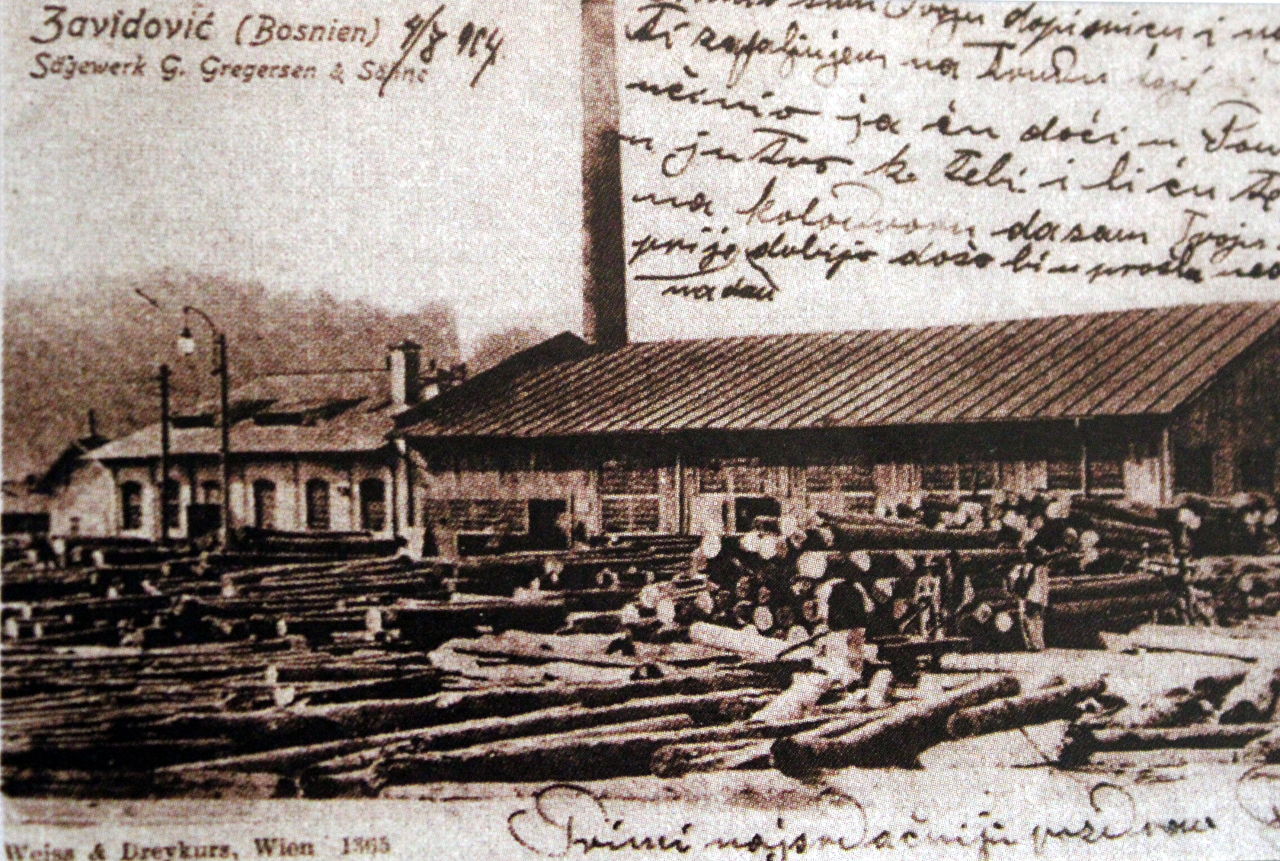 Pilana Gregerson&Sons, Zavidovići, 1902.