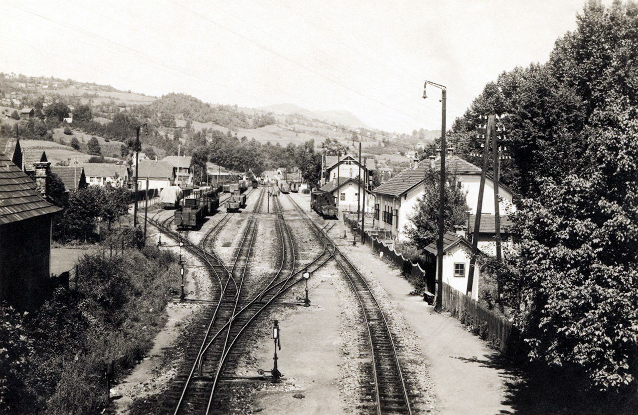 Željeznički kolodvor u Zavidovićima, 1940.